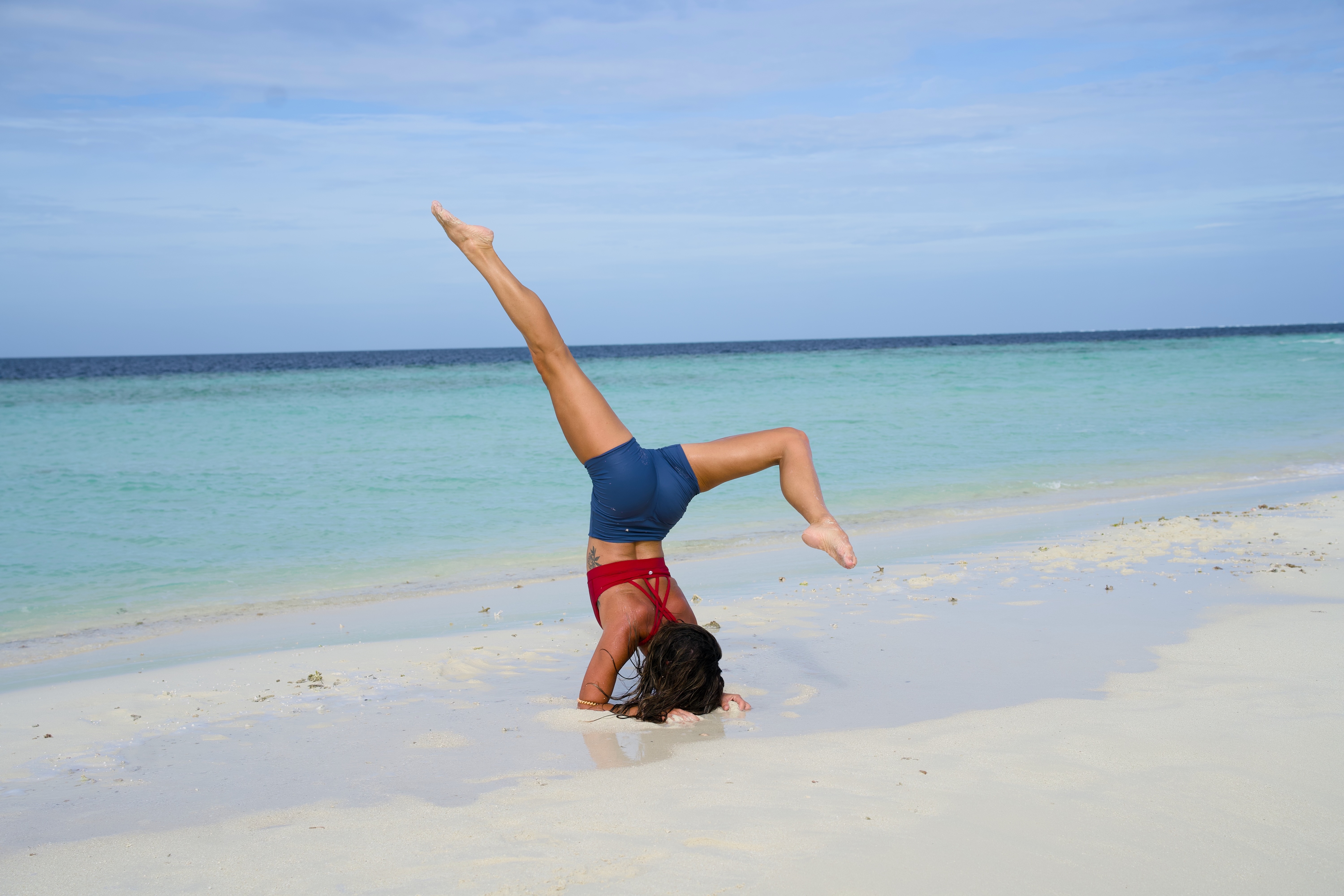 Fitness on the beach, Maldives Boat Escape