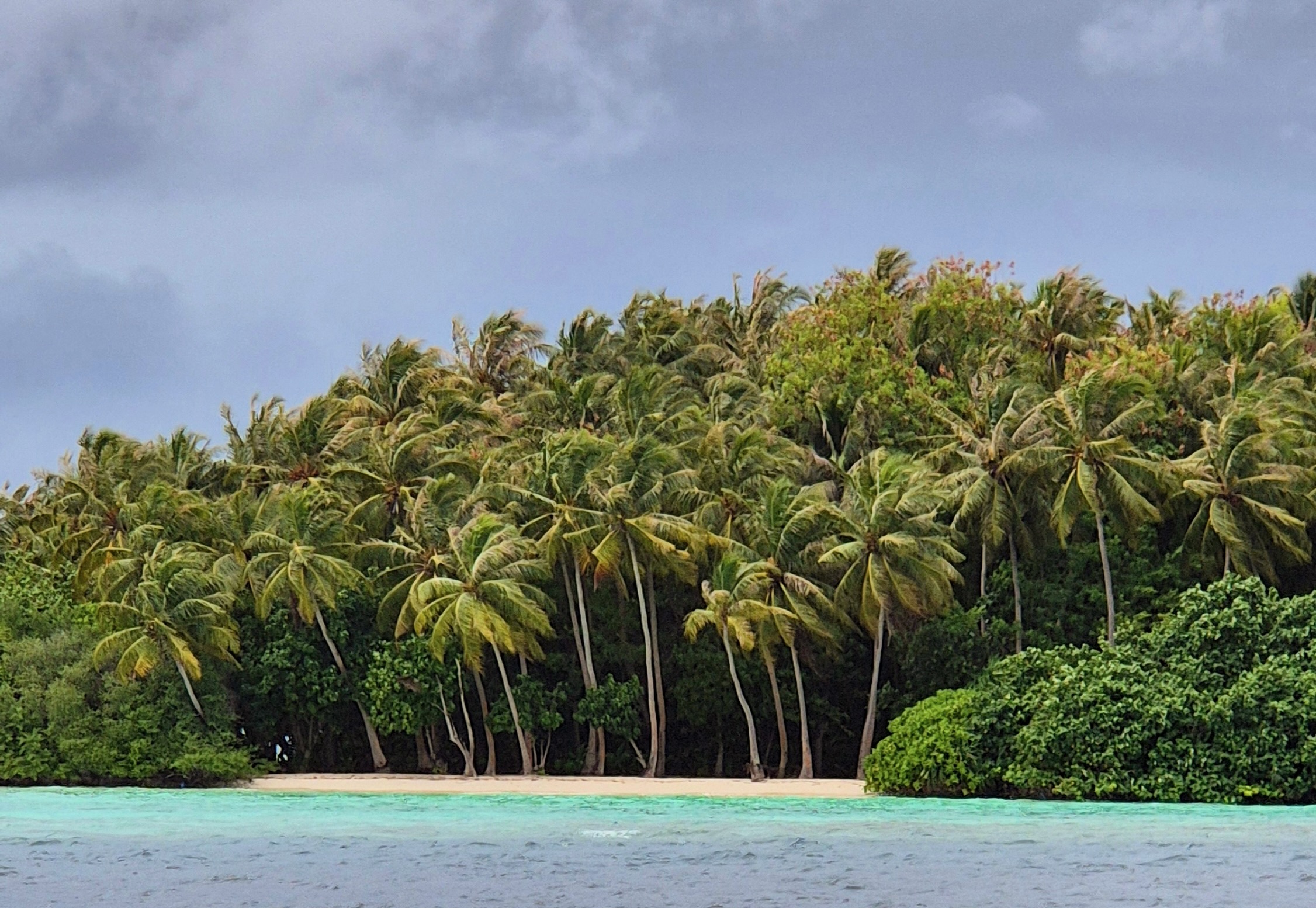 Maldives island shoreline